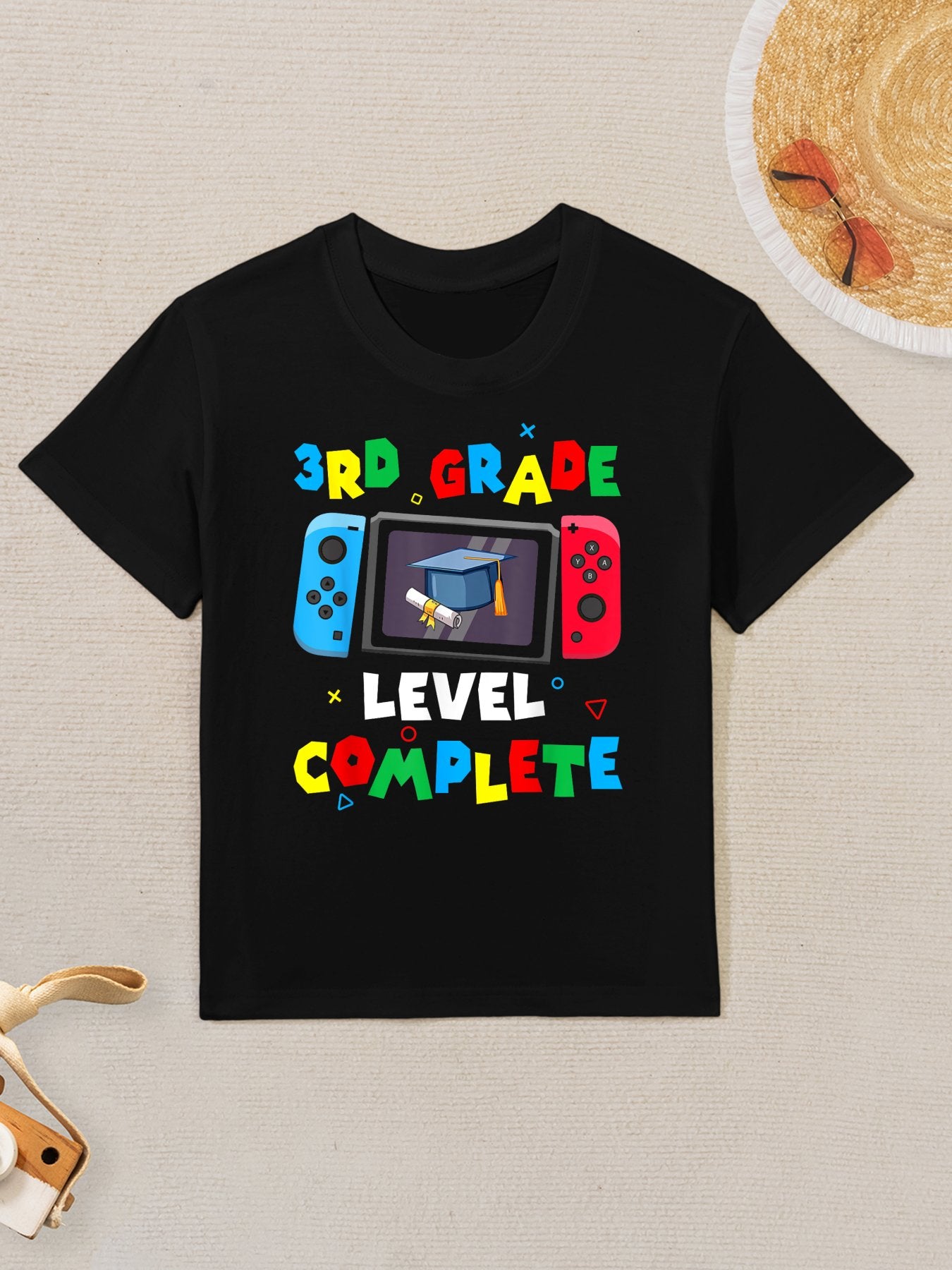 Game Controller Level 3rd Grade Complete Boys Graduation Kids T-Shirt