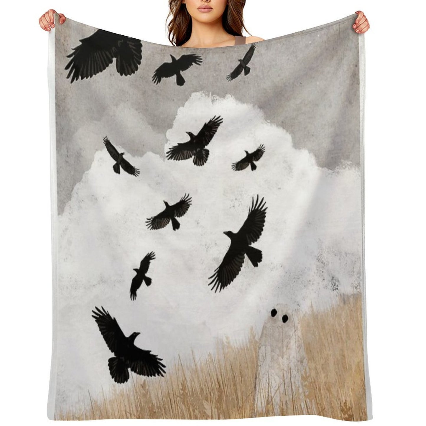 Walter And The Crows Throw Blanket