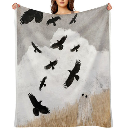 Walter And The Crows Throw Blanket