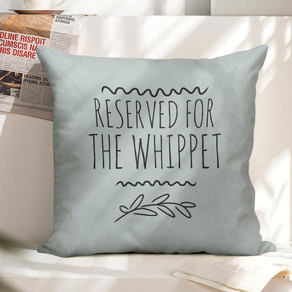 Reserved for The Whippet Linen Throw Pillow Cover