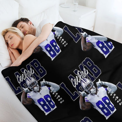 Ceedee-Lamb-DallasCowboys-Football-Players Throw Blanket