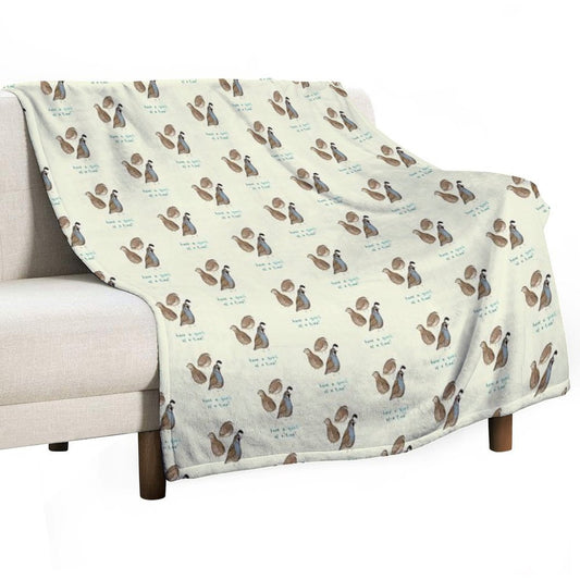 Quial of A Time Throw Blanket