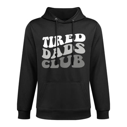 Tired Dad Club Playmat Car Race Track Dad Father's Day Kangaroo Pocket Hoodie