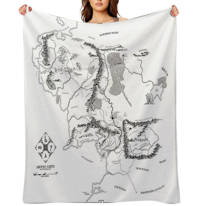 Fantasy Map Throw Blanket