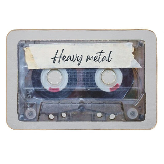 Best of Heavy Metal Music Songs Style Cassette Old School Bath Mat