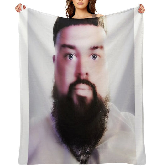 Joeyy Airbrush Squareprint Throw Blanket