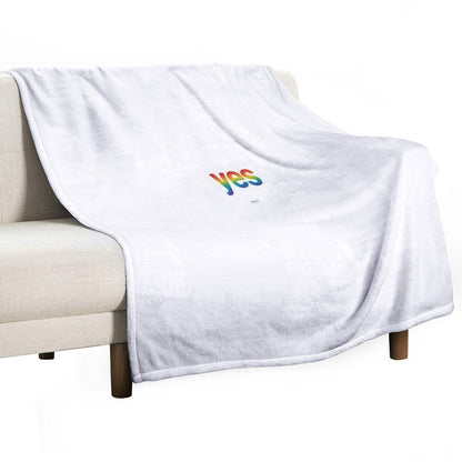 Affirmation Series Yes Throw Blanket