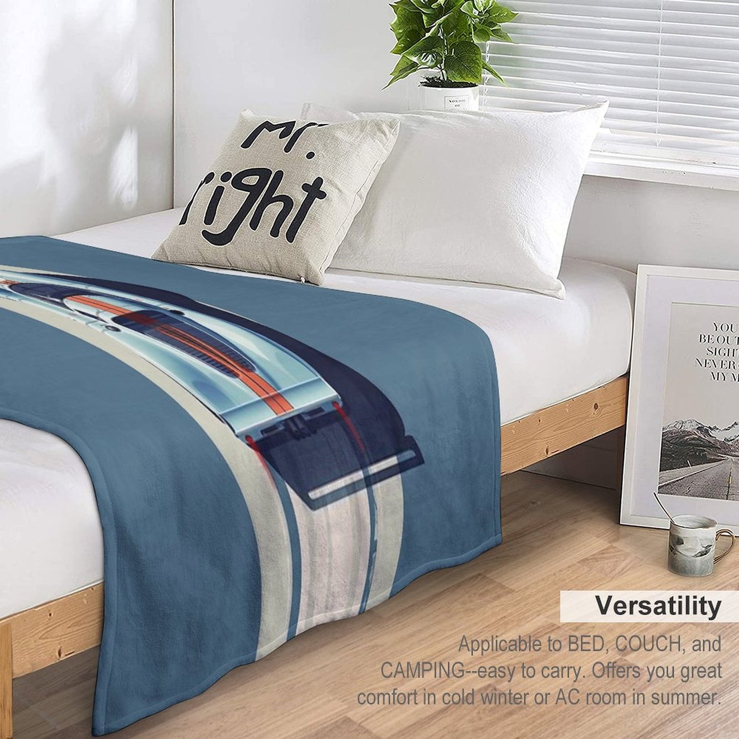 Porsche 917 24 Hours of Le Mans Race Car Throw Blanket