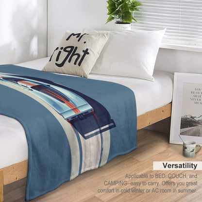 Porsche 917 24 Hours of Le Mans Race Car Throw Blanket