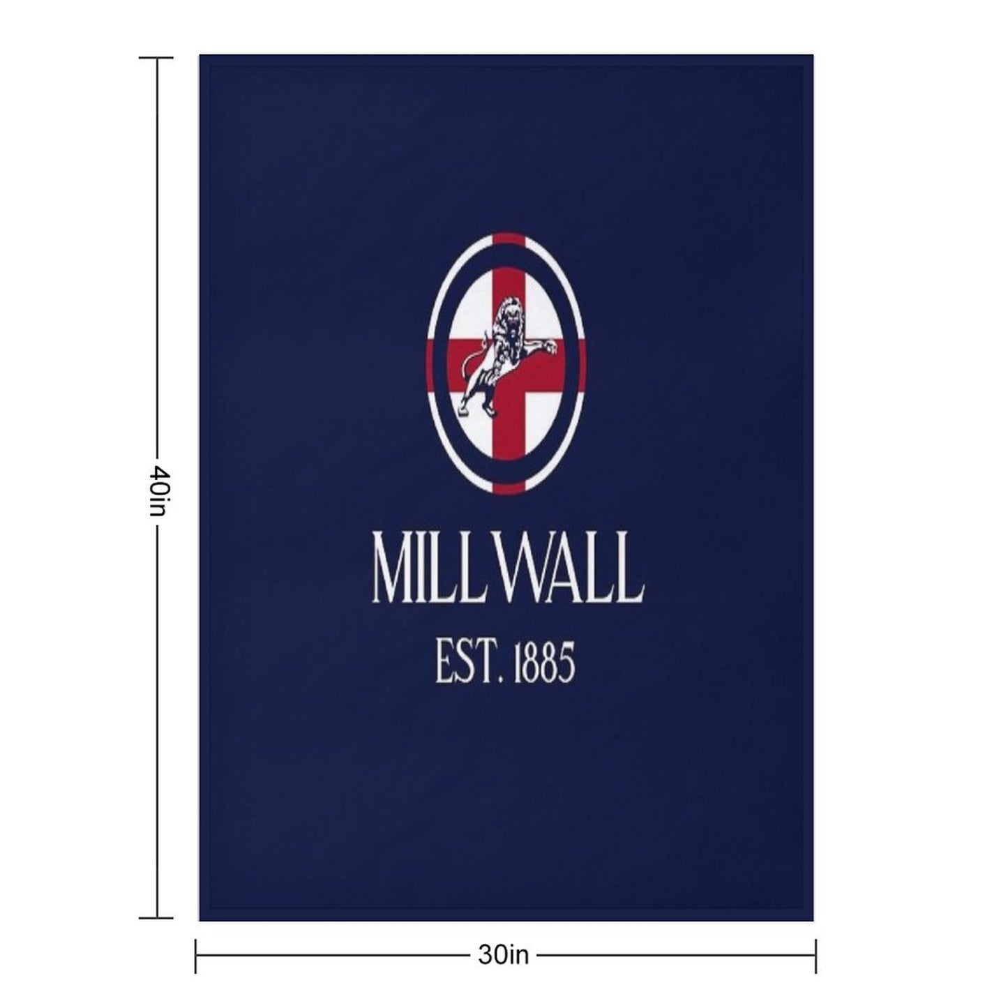 Millwall England Throw Blanket