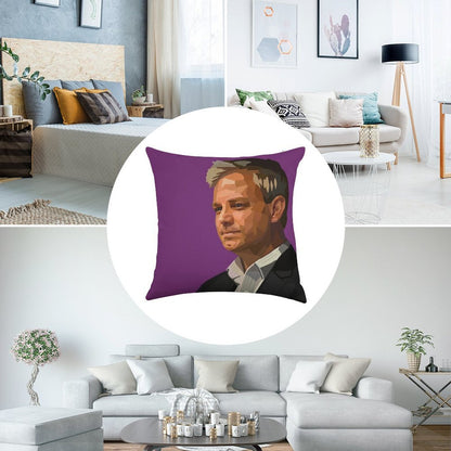 Prof. Brett Sutton Linen Throw Pillow Cover