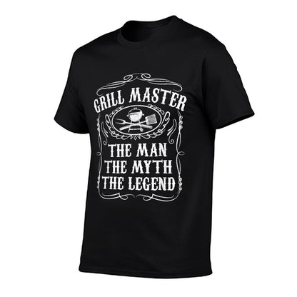 Grill Master The Man The Myth Legend Funny BBQ Smoker Gift T-Shirt