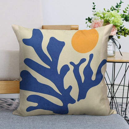 Sunshine Matisse Linen Throw Pillow Cover