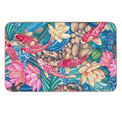 Koi Pond Bath Mat