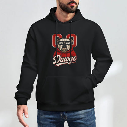 Bulldogs Graphic Go Dawg Men Women Kid Boy Girl Adjustable Hood Hoodie