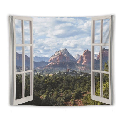 Sedona Window View Tapestry Tapestry