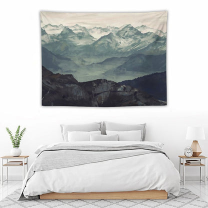 Mountain Fog Tapestry