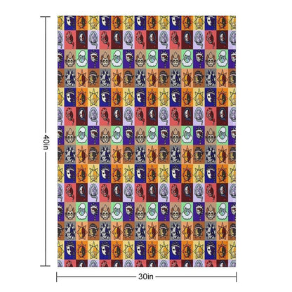 Sun And Moon Show Gang Throw Blanket
