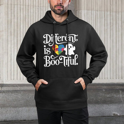 Support Autism Halloween Spooky Autistic Trick Or Treat Easy Care Hoodie