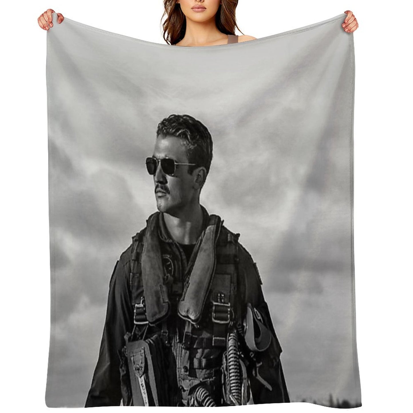 Miles B&W Throw Blanket