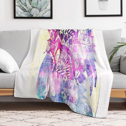 Shake A Tail Feather - Lilac Dreams Throw Blanket