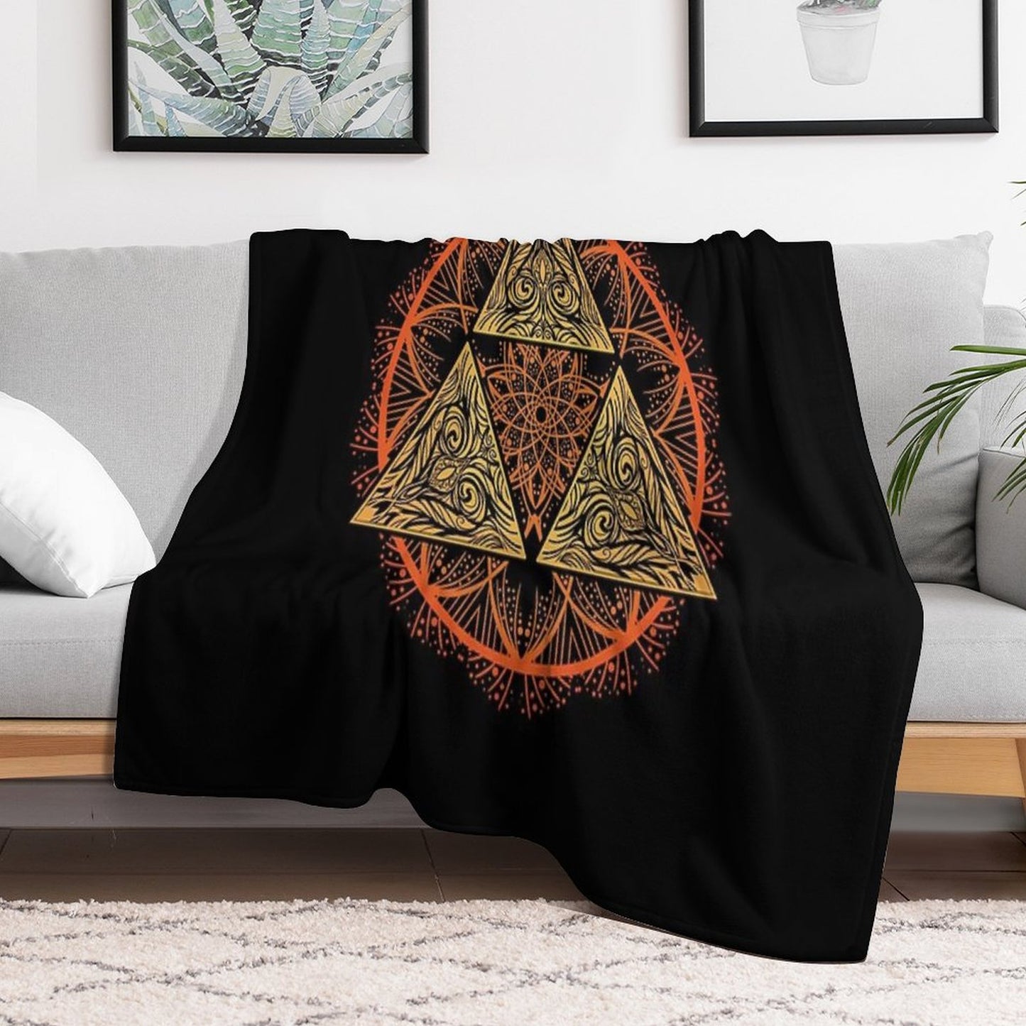Mandalaforce Throw Blanket