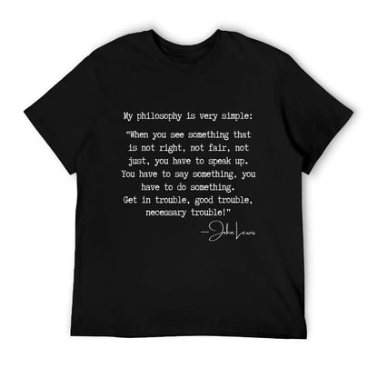 Get In Good Necessary Trouble John Lewis Social Justice Gift T-Shirt