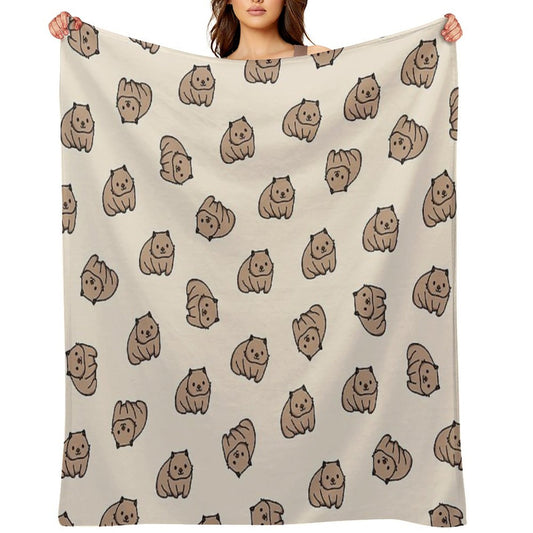Wombat Throw Blanket