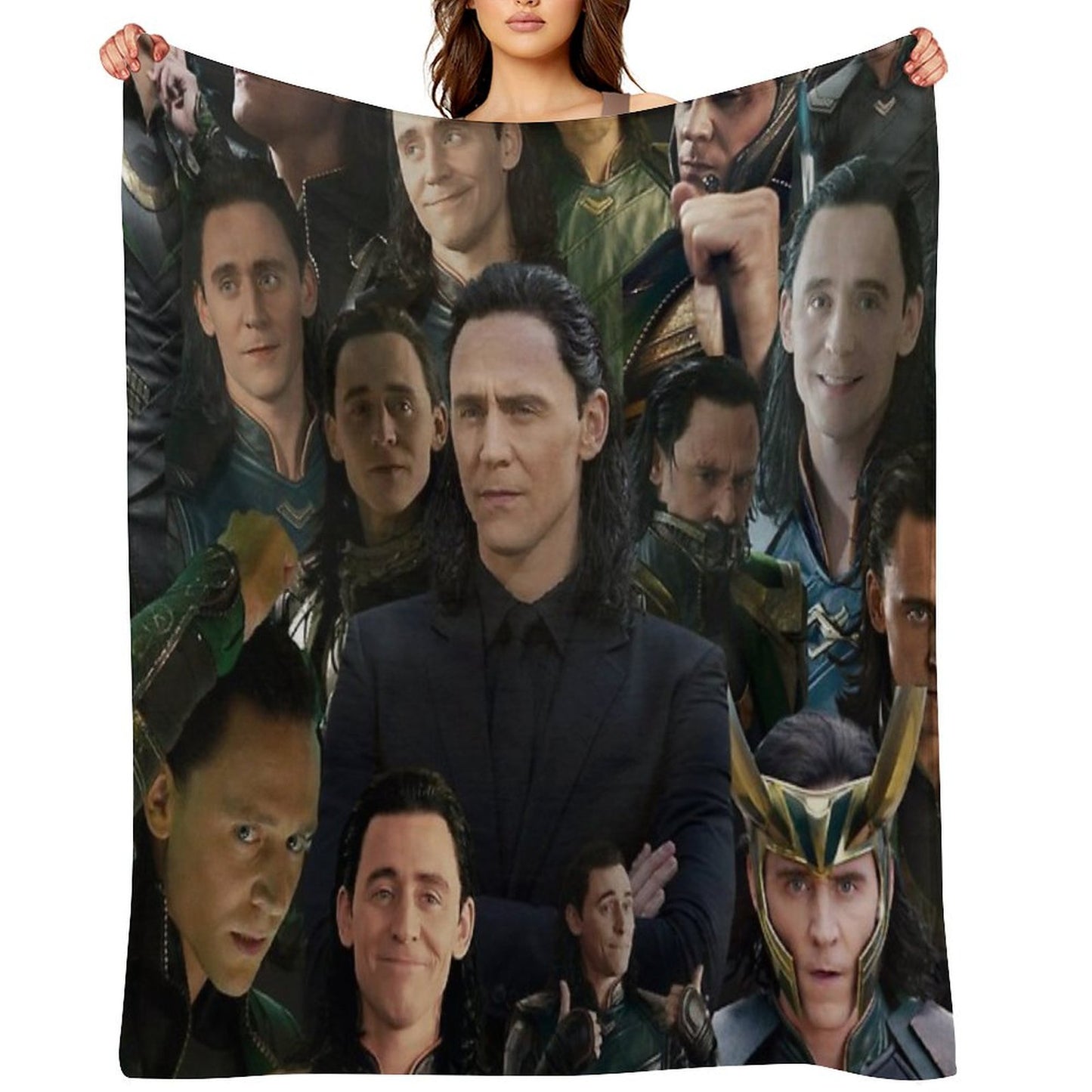 Tom Hiddleston Collage Throw Blanket