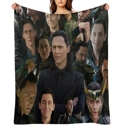 Tom Hiddleston Collage Throw Blanket