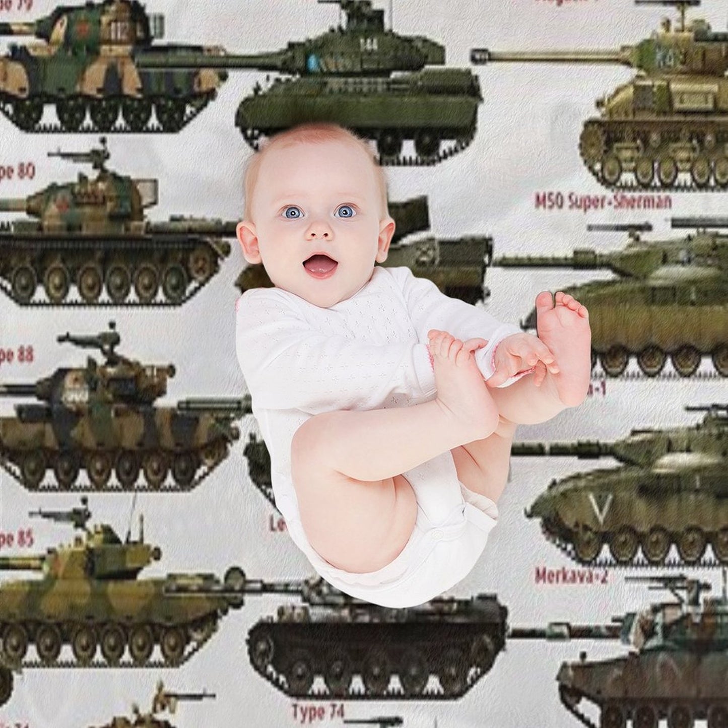 Cold War Main Battle Tanks Throw Blanket