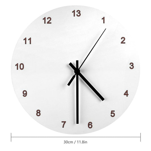 13 Hour Clock Face Wall Clock