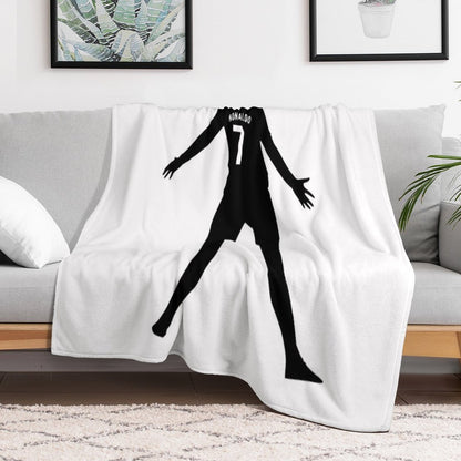 Christiano Ronaldo  CR7  Shadow Design Throw Blanket