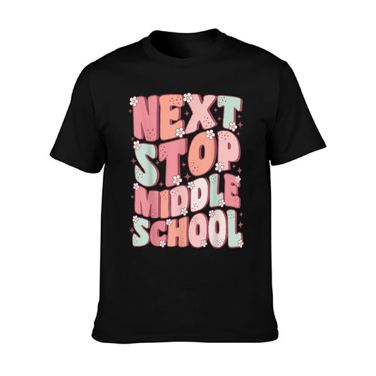 Next Stop Middle School Groovy Elementary School Graduation T-Shirt
