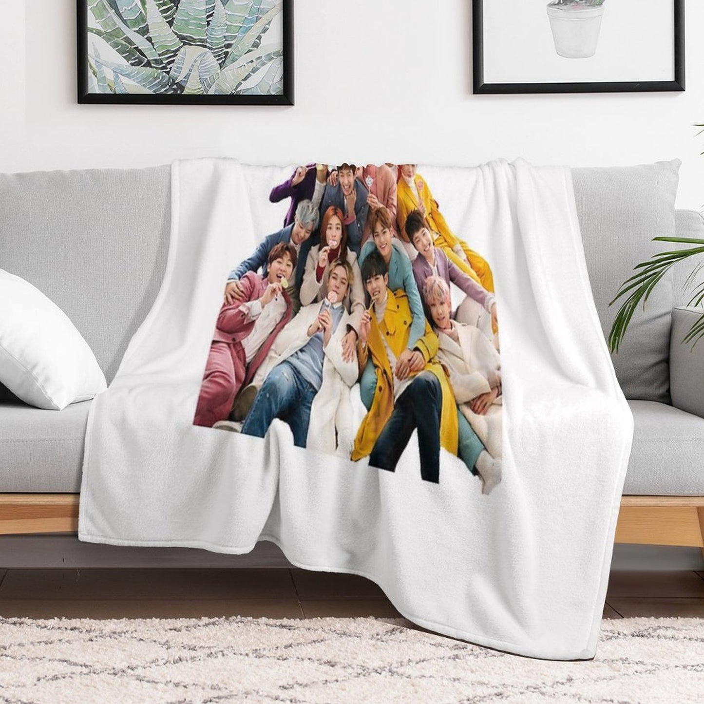 Seventeen Kpop Throw Blanket