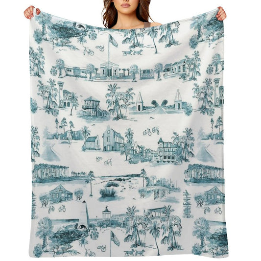 Toile 30A Throw Blanket