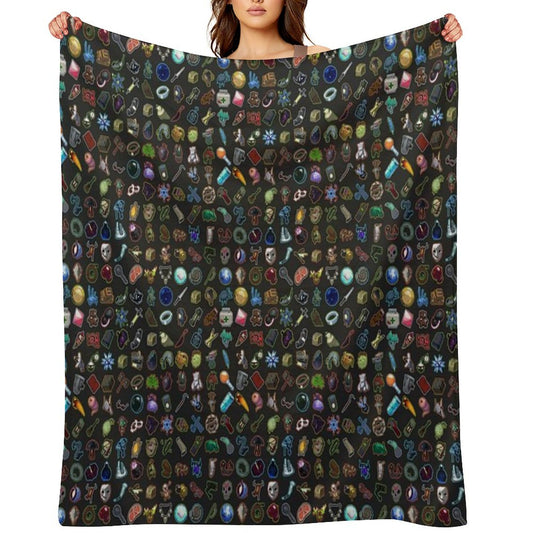 Risk of Rain 2 Items Throw Blanket