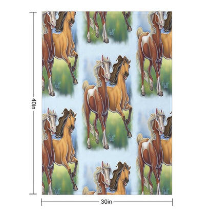 Spirit And Rain Throw Blanket
