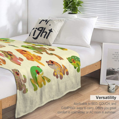 Tree Frog Throw Blanket