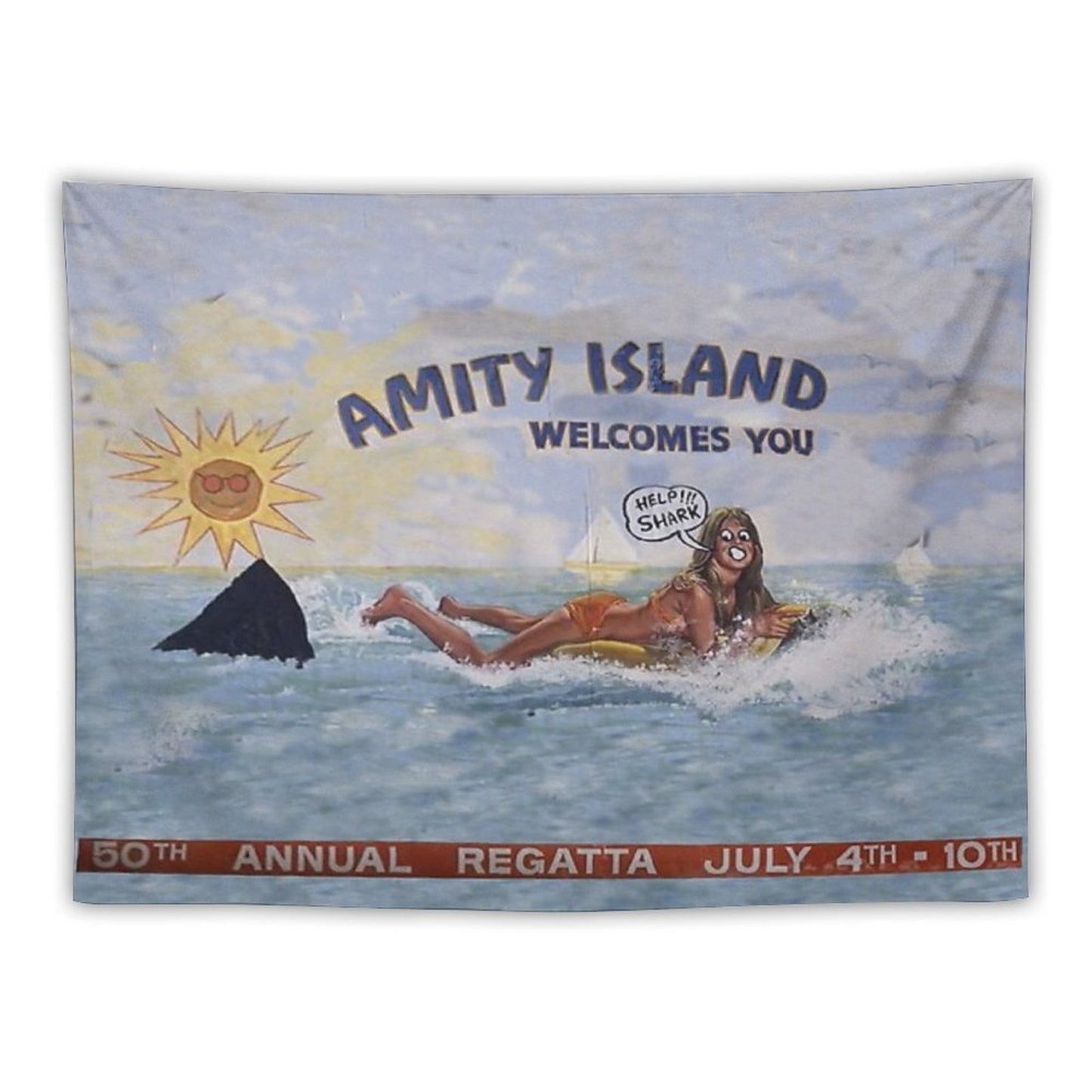Welcome To Amity Island Tapestry