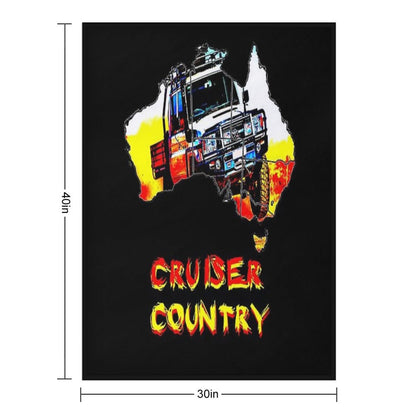 Toyota Australian 79 Cruiser Country Throw Blanket