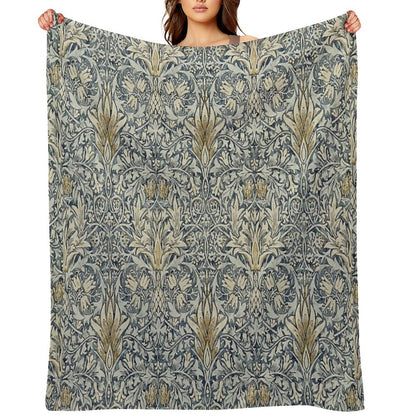 William Morris Snakeshead Pattern Throw Blanket