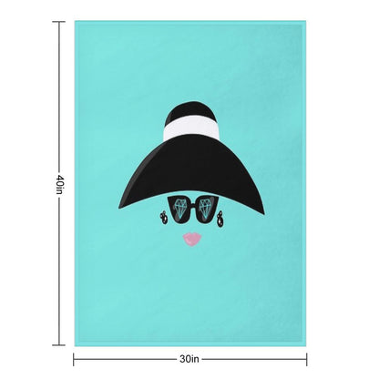 Holly Golightly Big Hat Throw Blanket