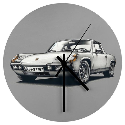 914 Porsche Sports Car Wall Clock