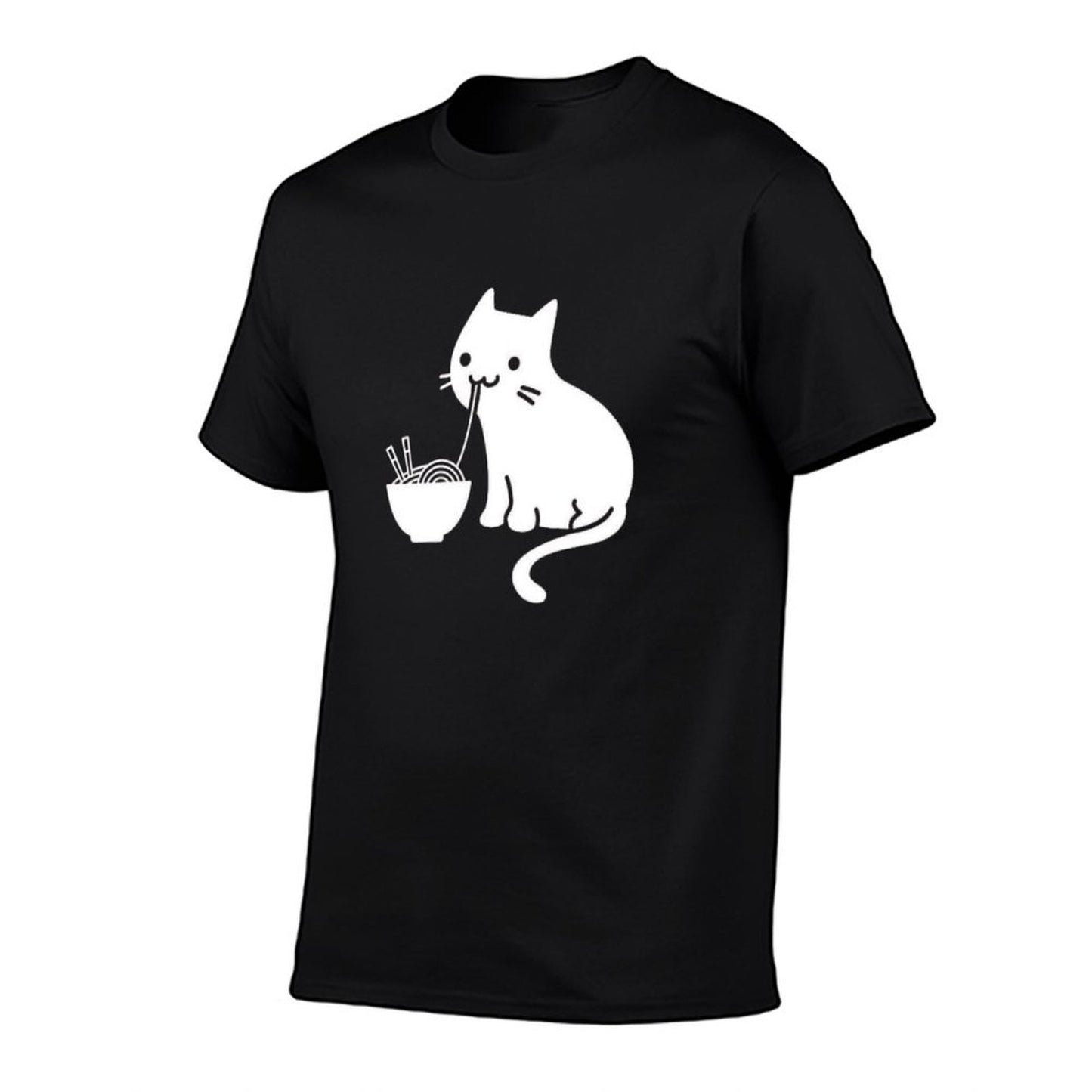 Cute Cat Eating Ramen  Durable T-Shirt
