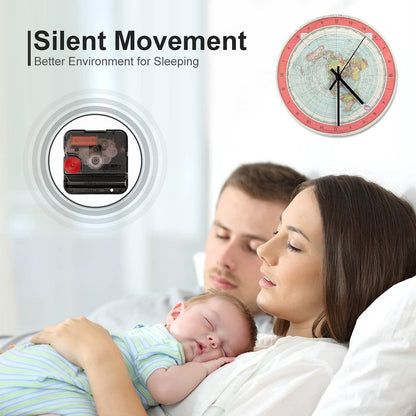 Flat Earth - Gleason's Map Wall Clock
