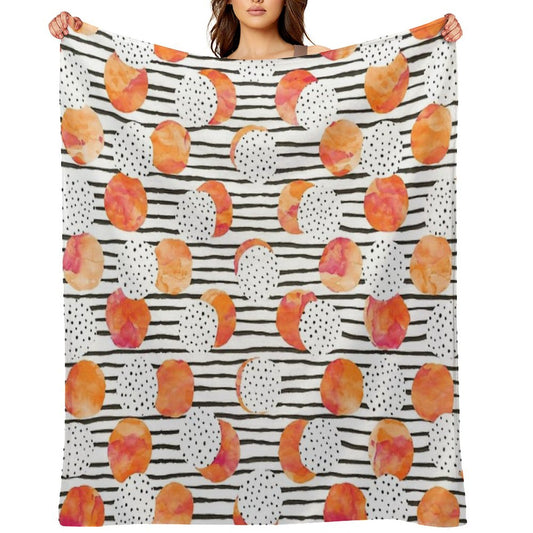 Fruity Orange Throw Blanket