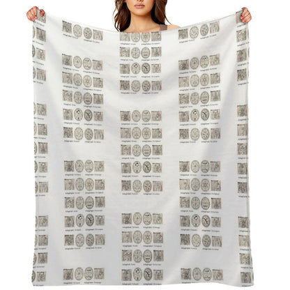 The Watchers - The Archangels Throw Blanket