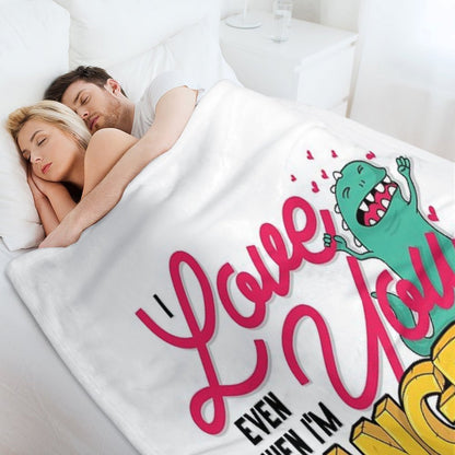 Love You Even When I'm Hangry Throw Blanket