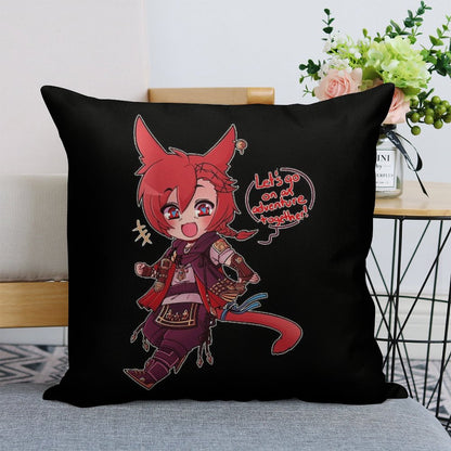 G'raha Tia, At Your Service Linen Throw Pillow Cover